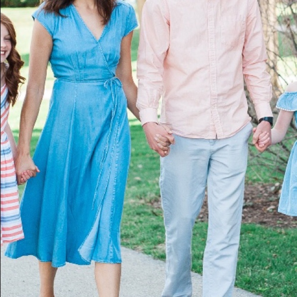 Gap midi wrap dress!!!